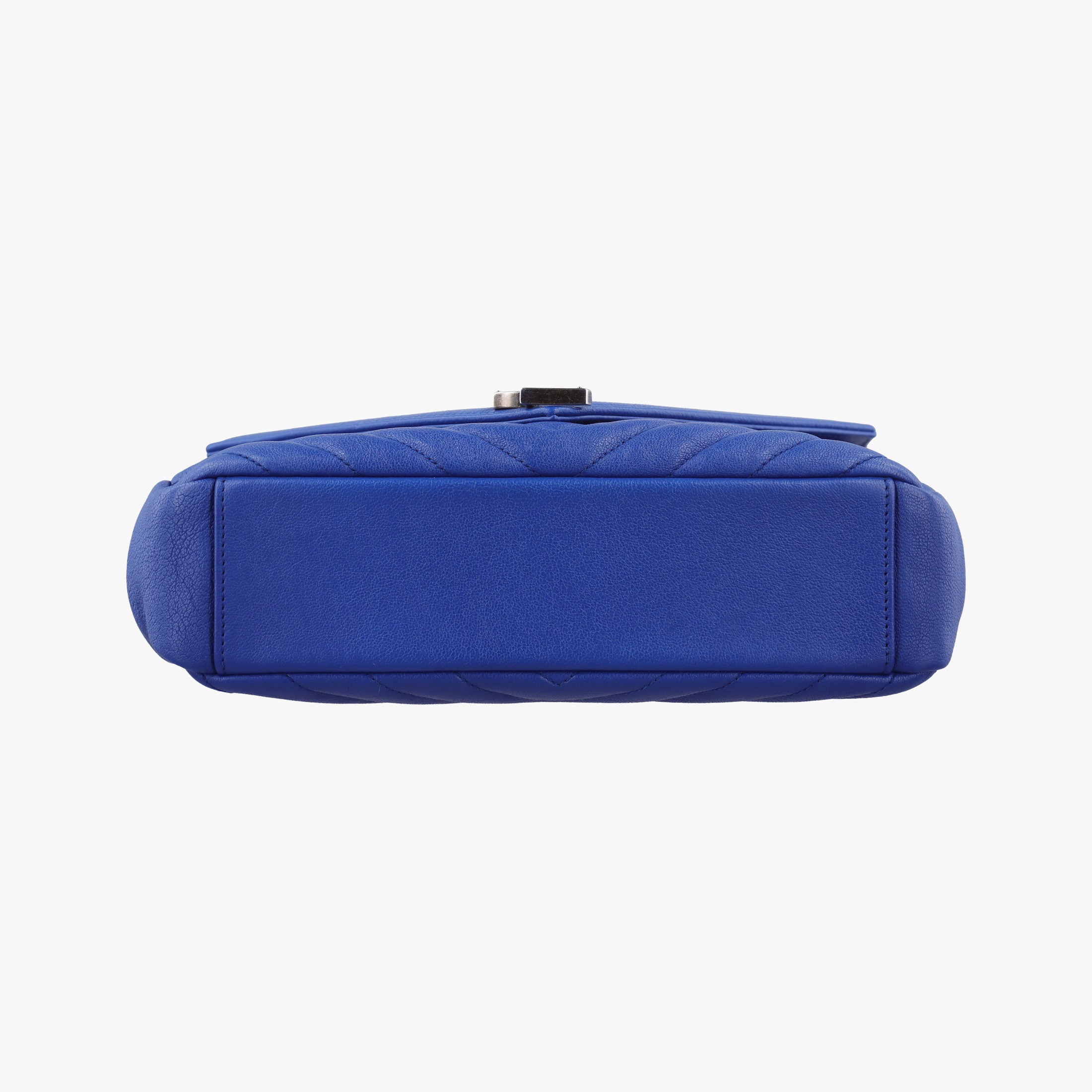 Pre-owned Yves Saint Laurent COLLEGE Blue Leather 392737 shoulderbag | stylenewstar