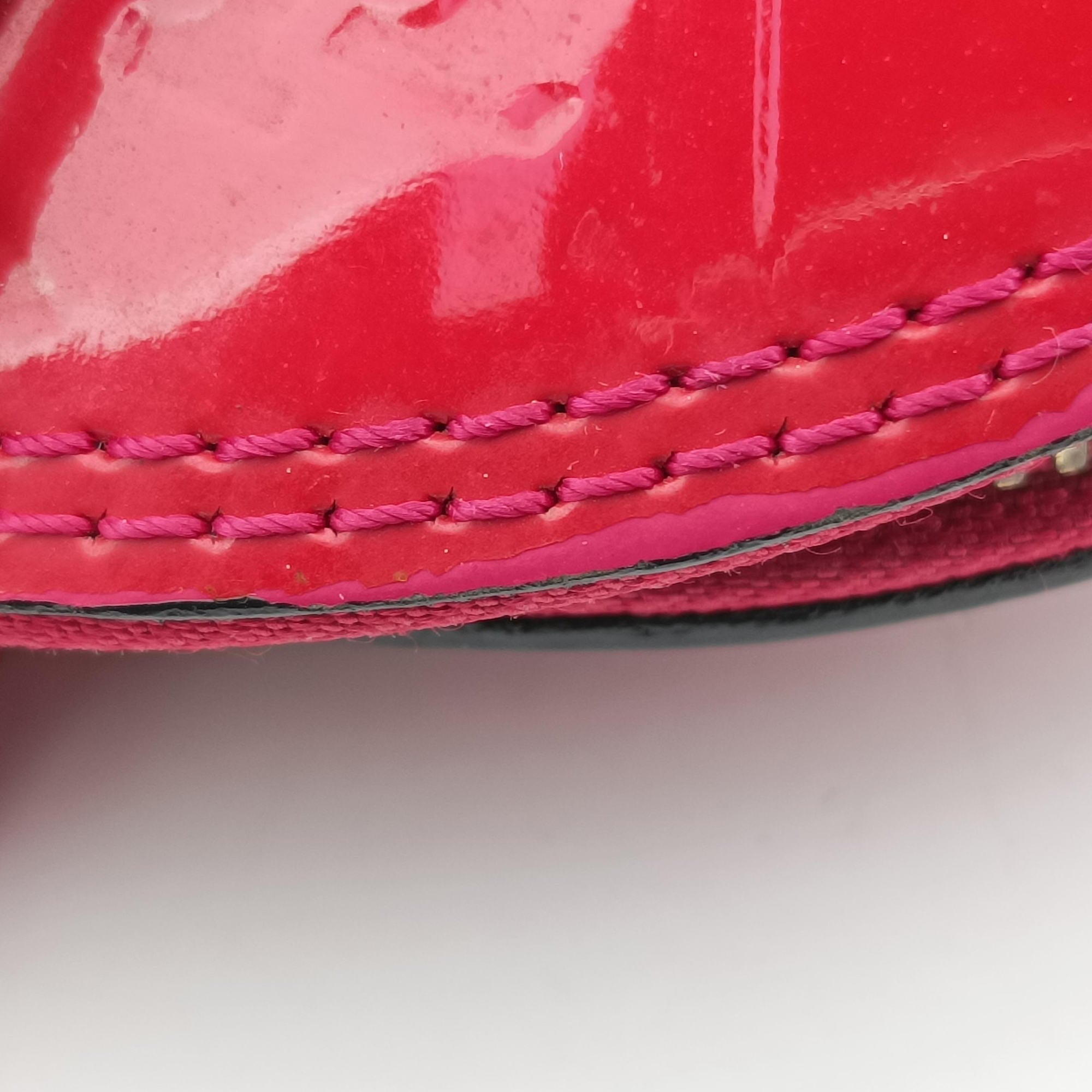 Pre-owned Louis Vuitton Alma BB CERISE Vernis M90174 shoulderbag | stylenewstar