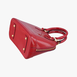 Pre-owned Louis Vuitton Alma BB CERISE Vernis M90174 shoulderbag | stylenewstar