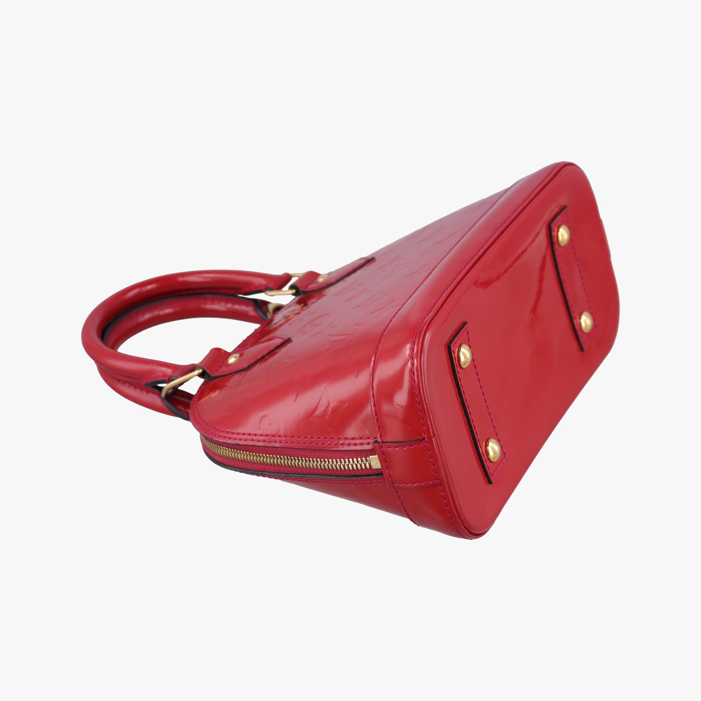 Pre-owned Louis Vuitton Alma BB CERISE Vernis M90174 shoulderbag | stylenewstar