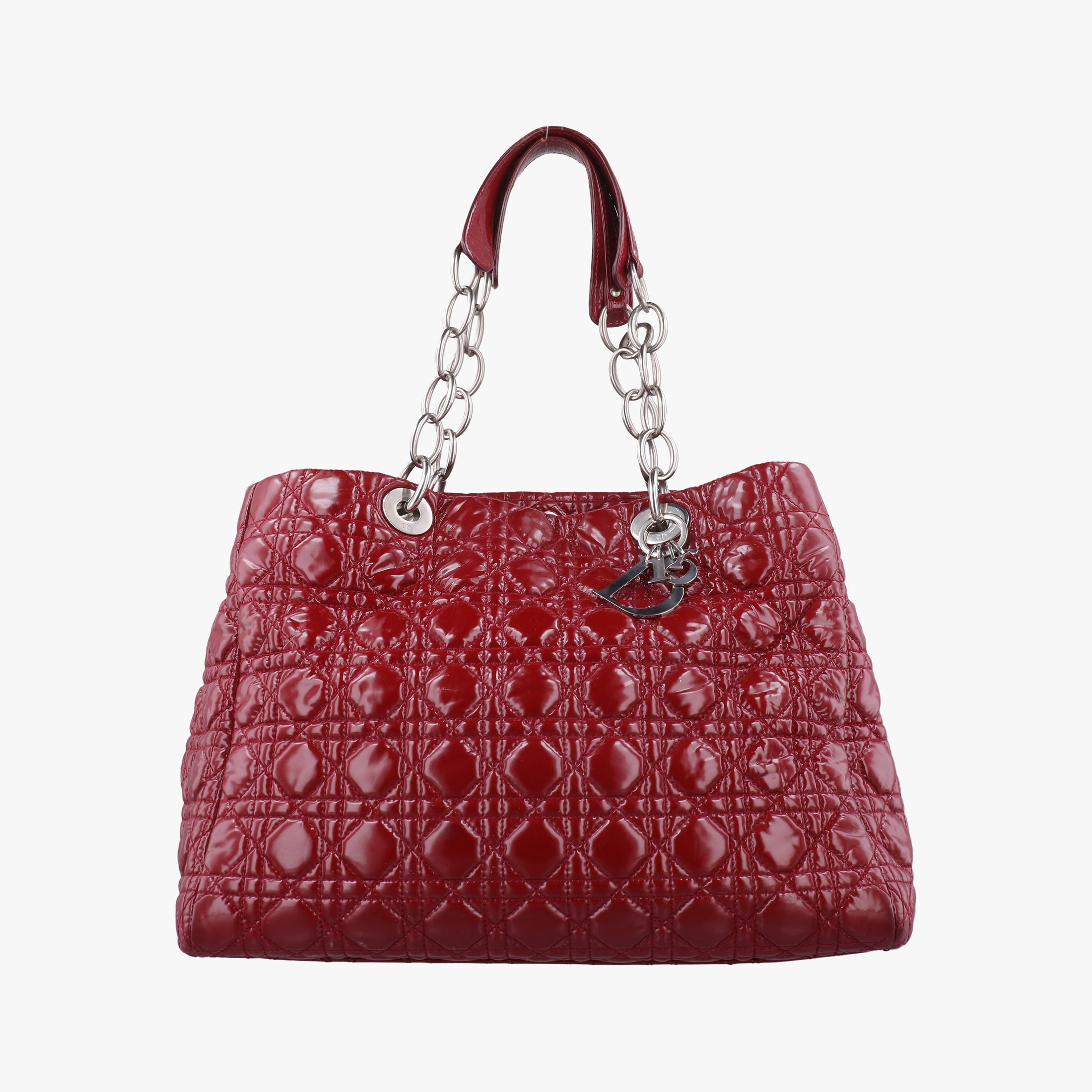 Pre-owned Christian Dior Dior Soft Red patent  shoulderbag | stylenewstar