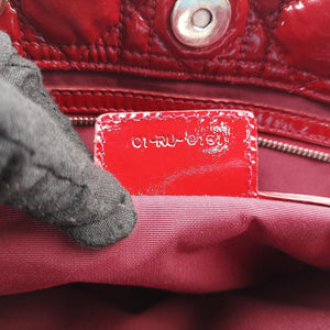 Pre-owned Christian Dior Dior Soft Red patent  shoulderbag | stylenewstar
