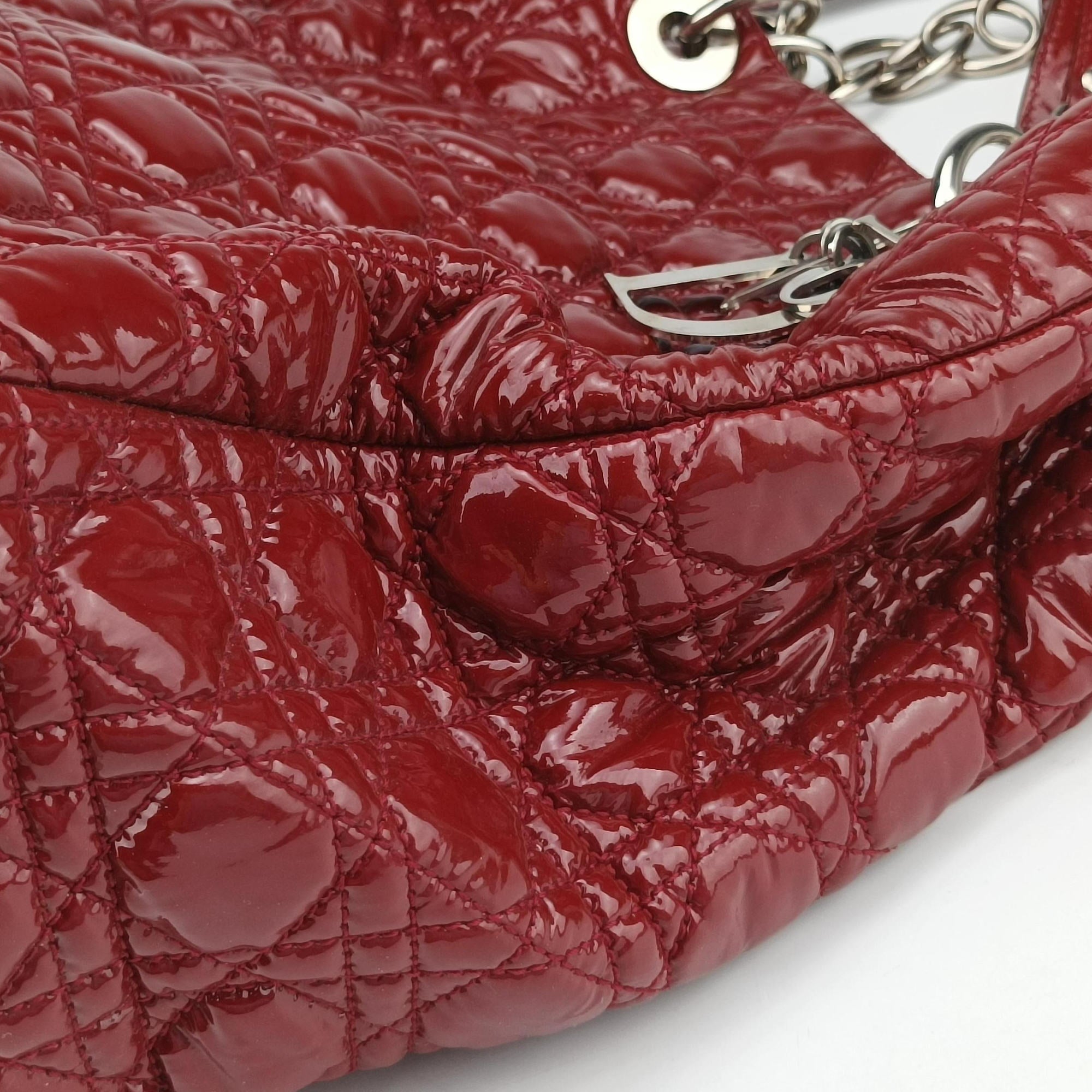 Pre-owned Christian Dior Dior Soft Red patent  shoulderbag | stylenewstar