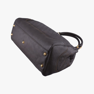 Pre-owned Gucci Guccissima New Pelham horsebit Brown leather 223958 handbag | stylenewstar