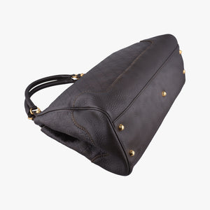 Pre-owned Gucci Guccissima New Pelham horsebit Brown leather 223958 handbag | stylenewstar