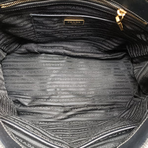 Pre-owned Prada Galleria Black SAFFIANO Leather BN2274 shoulderbag | stylenewstar