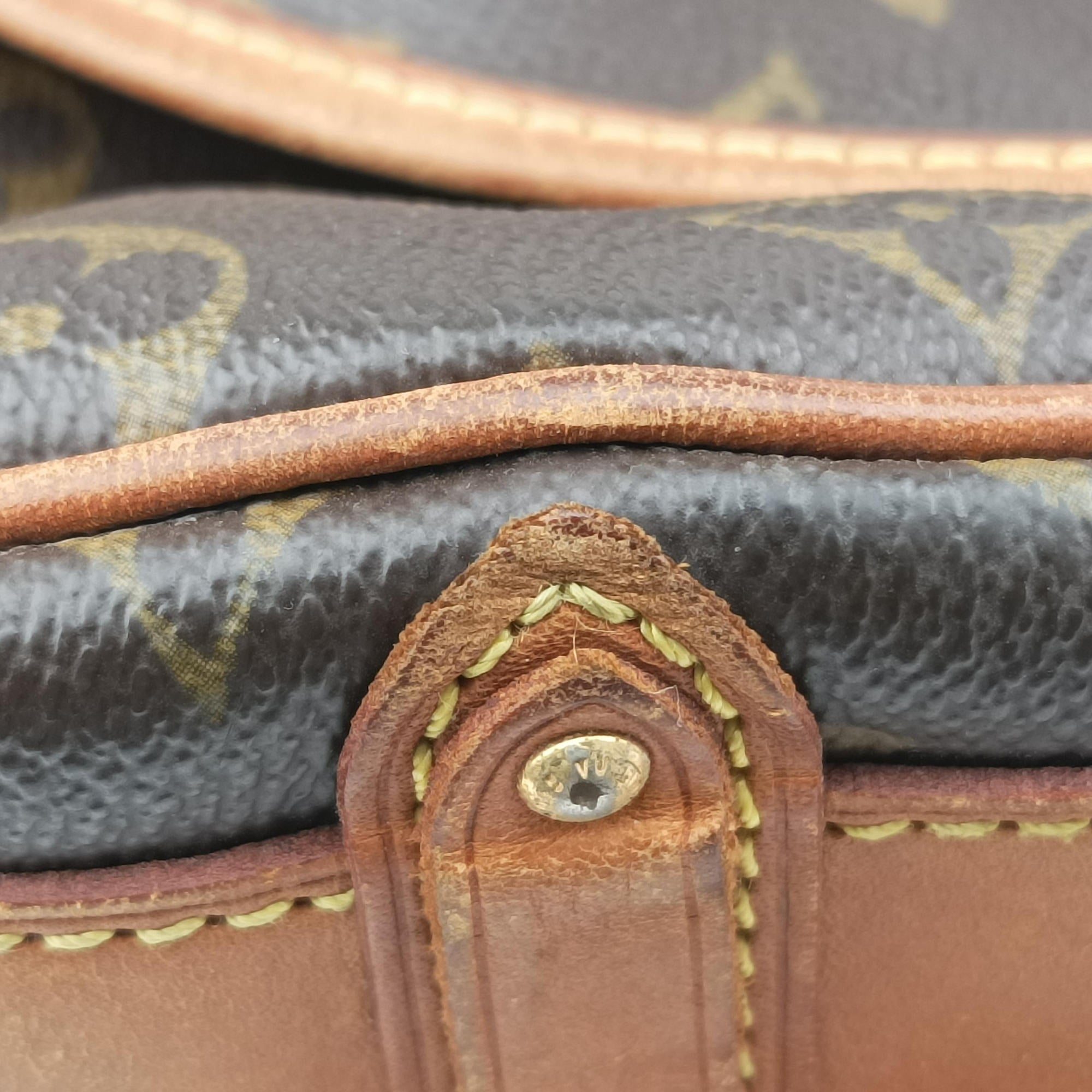 Pre-owned Louis Vuitton TULUM GM Brown Monogram Canvas M40075 shoulderbag | stylenewstar