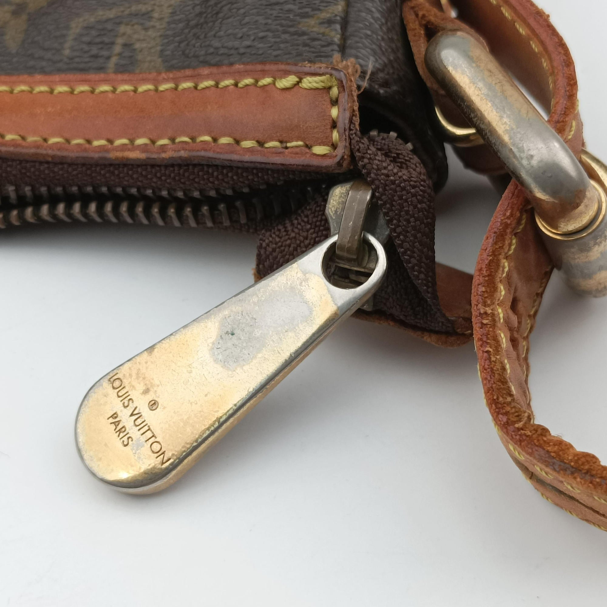 Pre-owned Louis Vuitton TULUM GM Brown Monogram Canvas M40075 shoulderbag | stylenewstar