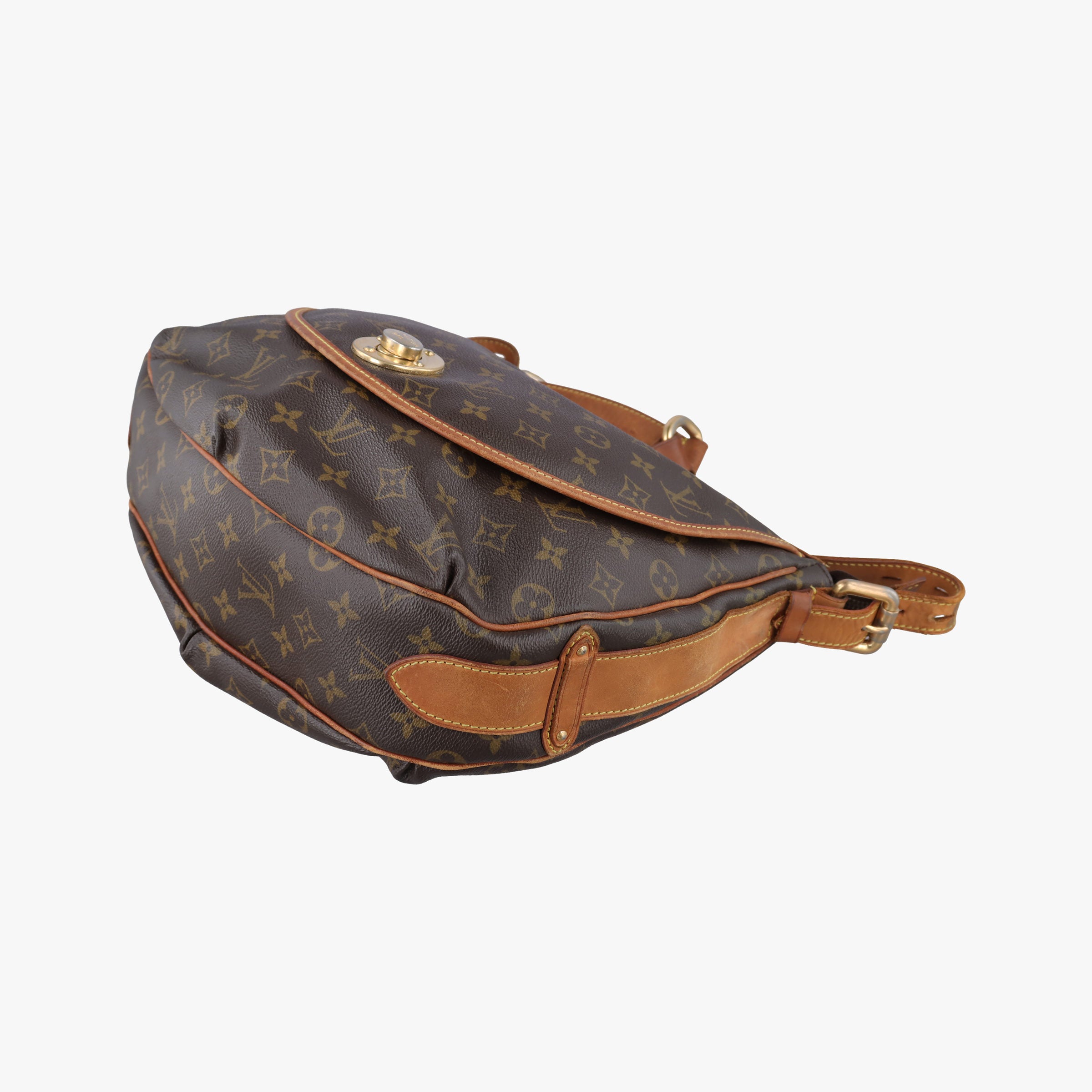 Pre-owned Louis Vuitton TULUM GM Brown Monogram Canvas M40075 shoulderbag | stylenewstar