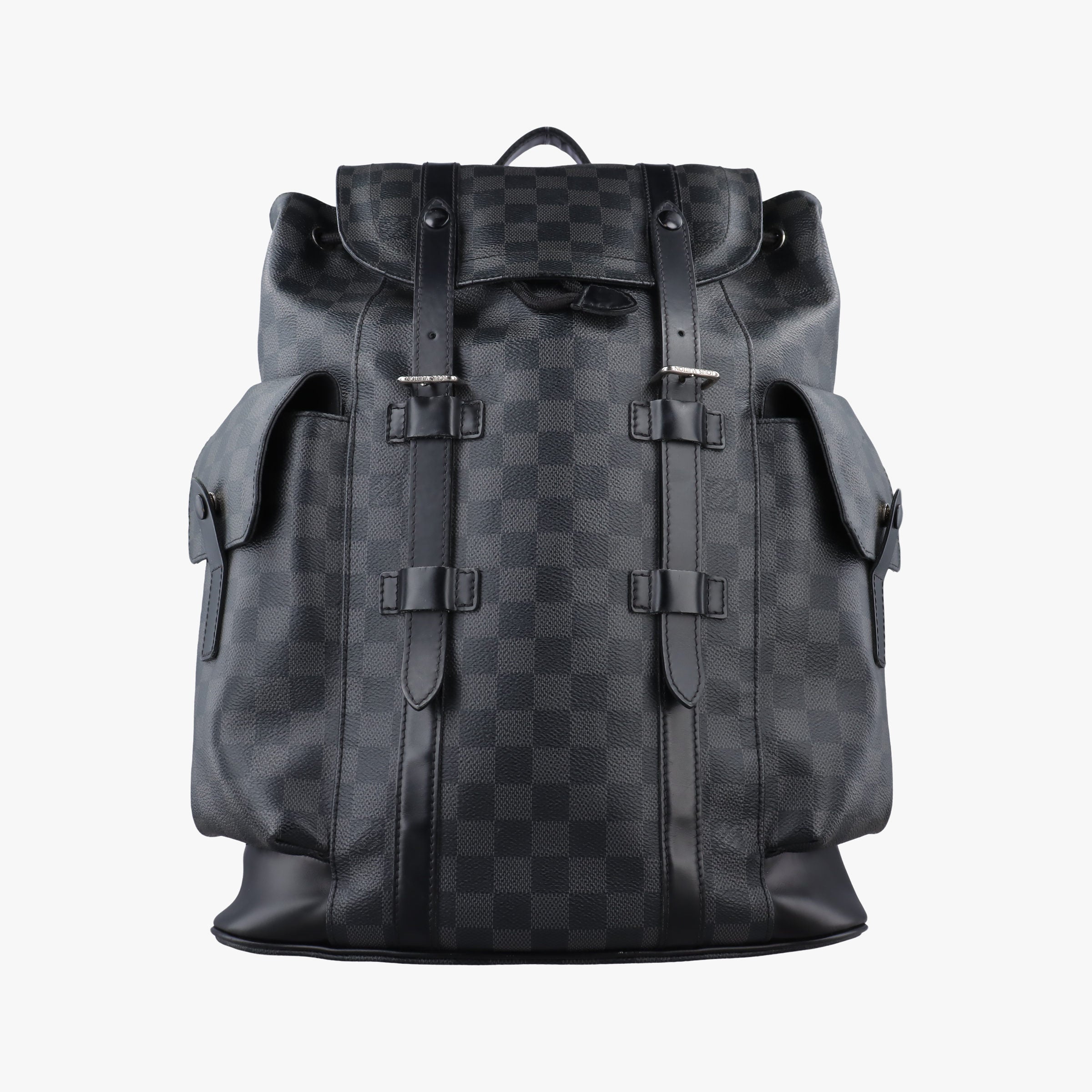 Vintage Louis Vuitton ChristopherPM Graphite Coated Canvas × Leather N41379 backpack/rucksack | stylenewstar