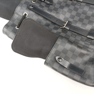 Vintage Louis Vuitton ChristopherPM Graphite Coated Canvas × Leather N41379 backpack/rucksack | stylenewstar
