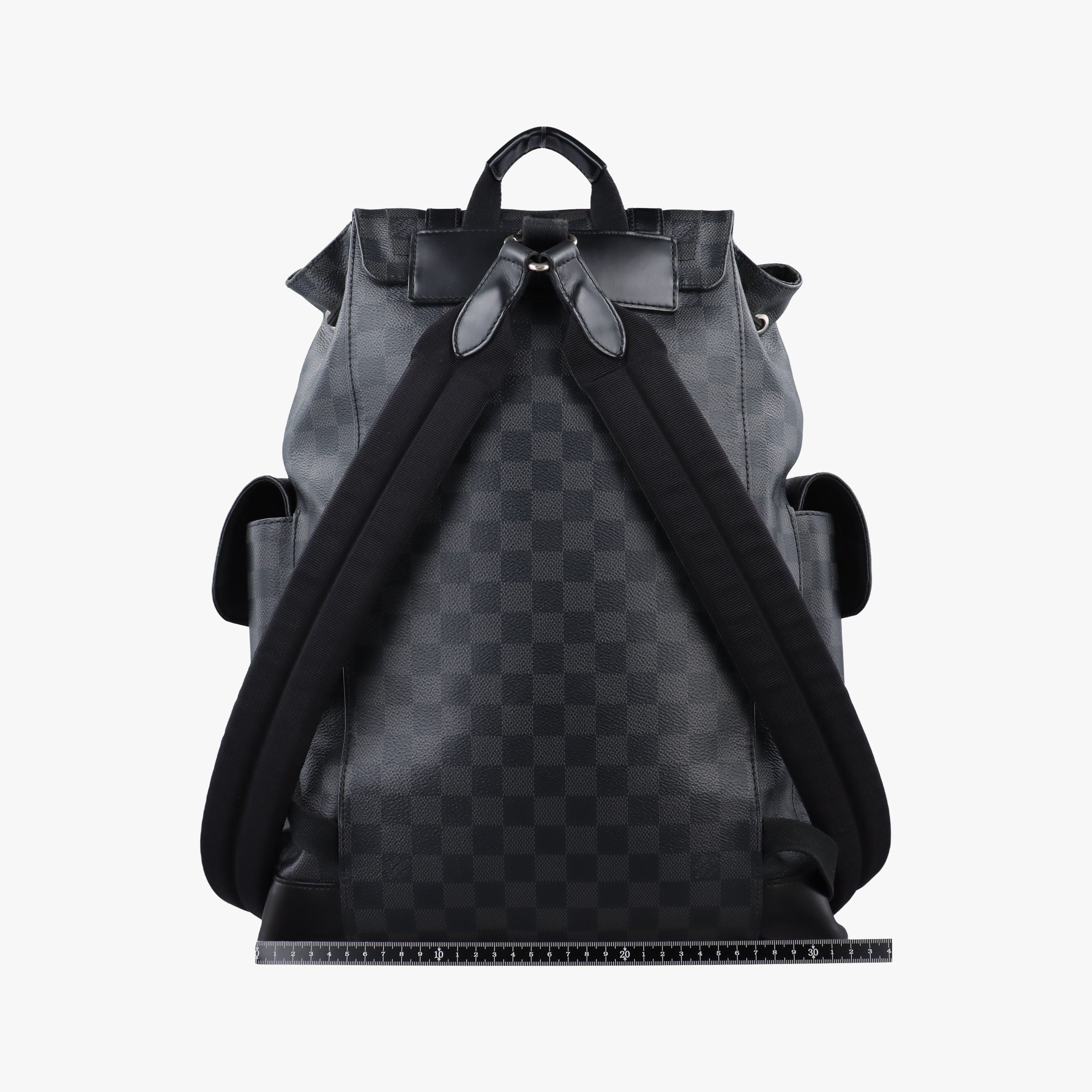 Vintage Louis Vuitton ChristopherPM Graphite Coated Canvas × Leather N41379 backpack/rucksack | stylenewstar