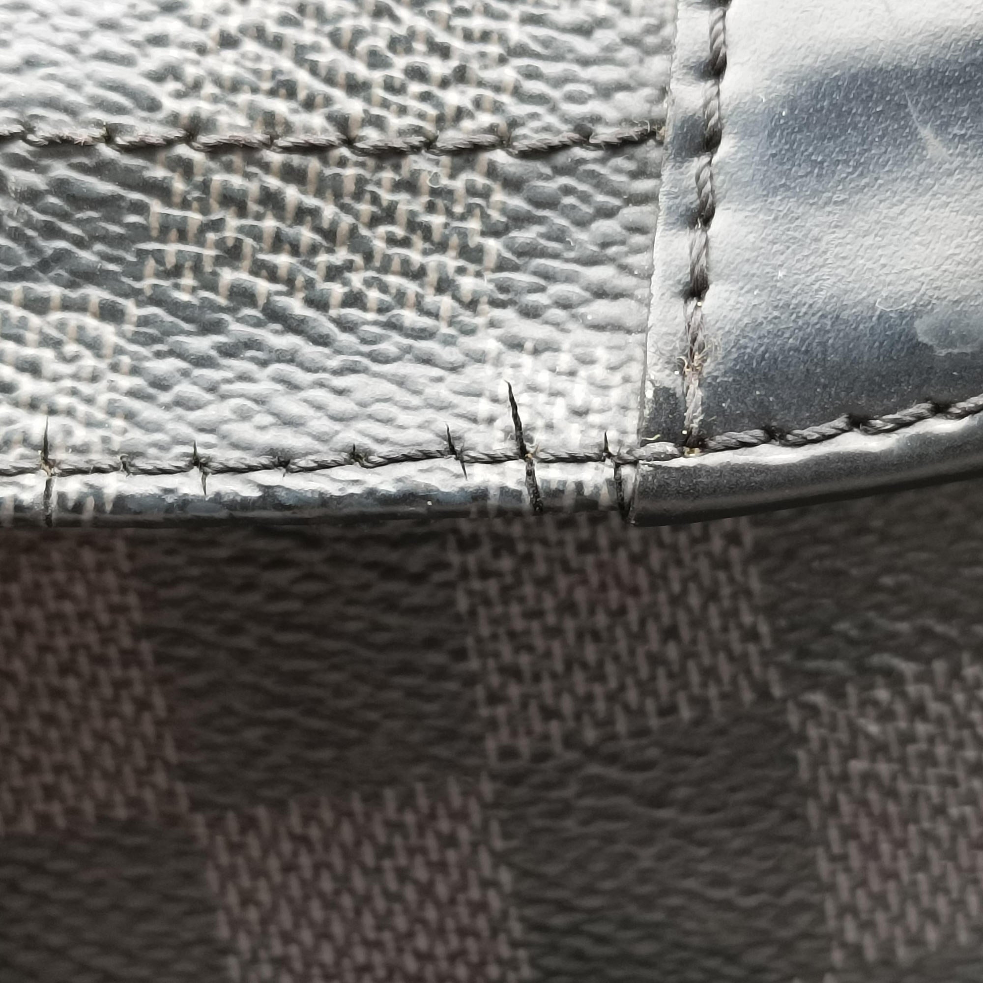 Vintage Louis Vuitton ChristopherPM Graphite Coated Canvas × Leather N41379 backpack/rucksack | stylenewstar