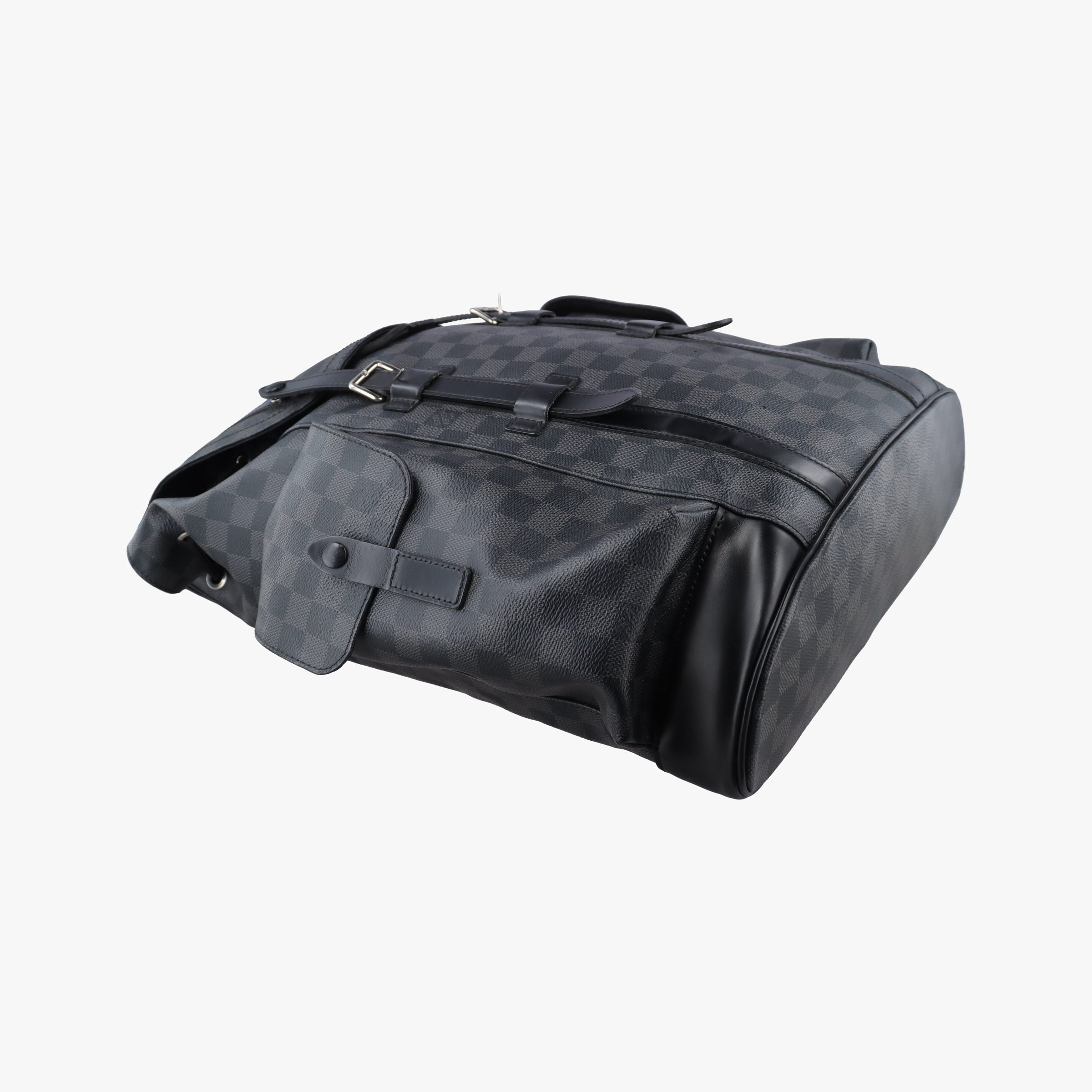 Vintage Louis Vuitton ChristopherPM Graphite Coated Canvas × Leather N41379 backpack/rucksack | stylenewstar