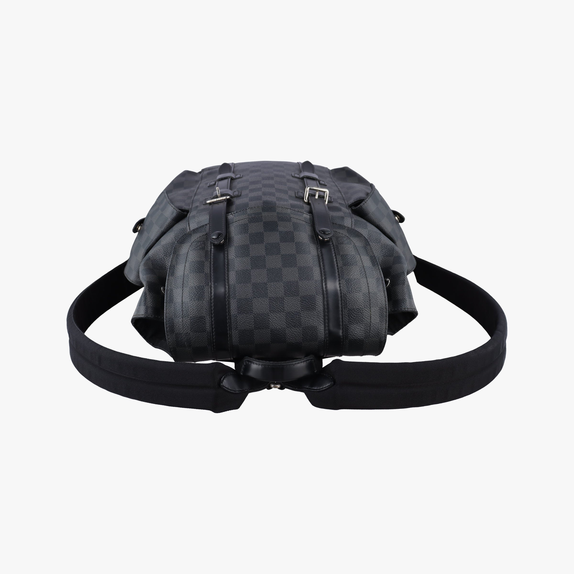 Vintage Louis Vuitton ChristopherPM Graphite Coated Canvas × Leather N41379 backpack/rucksack | stylenewstar