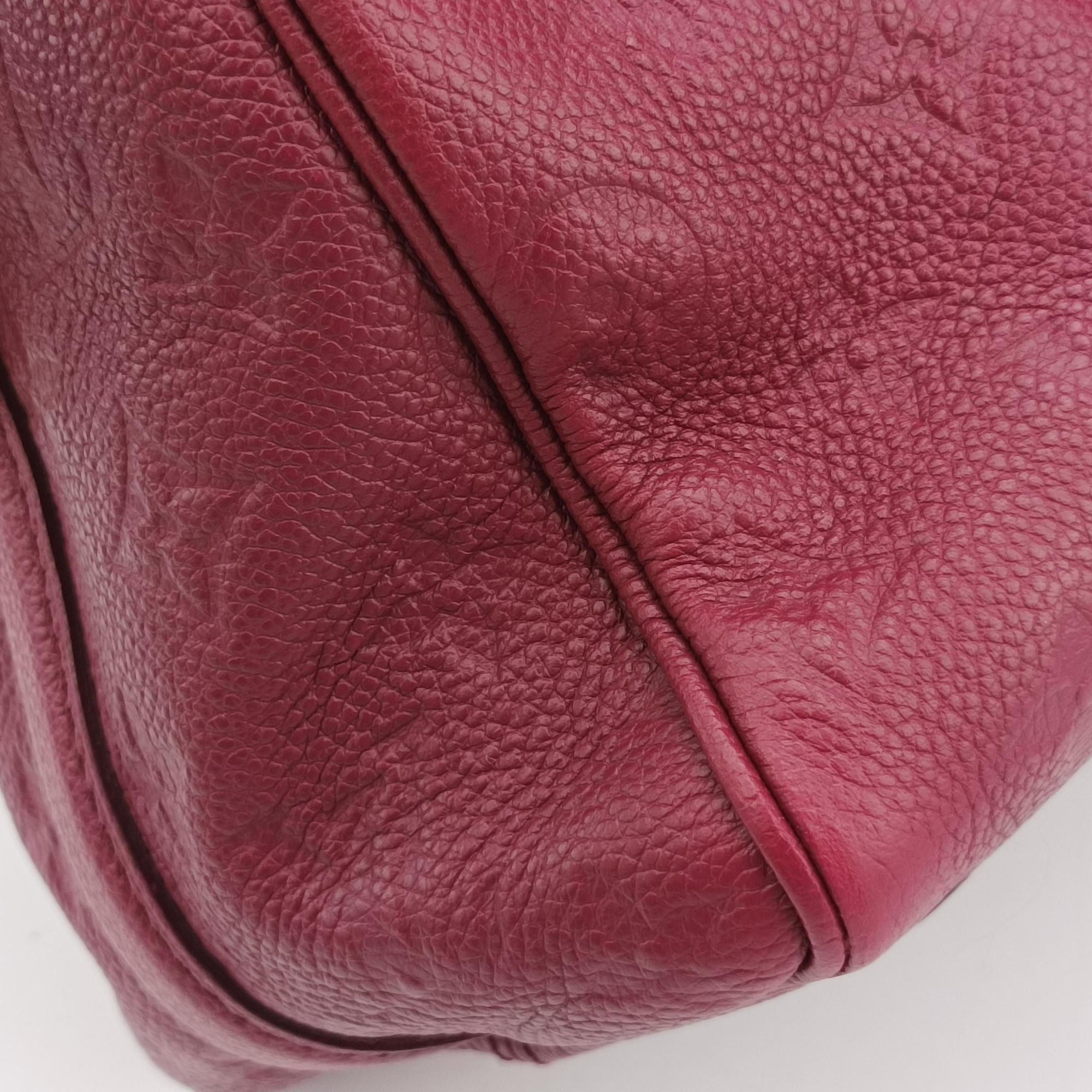 Pre-owned Louis Vuitton Speedy Bandouliere 25 Aurore Purple Monogram Empreinte M40764 handbag | stylenewstar
