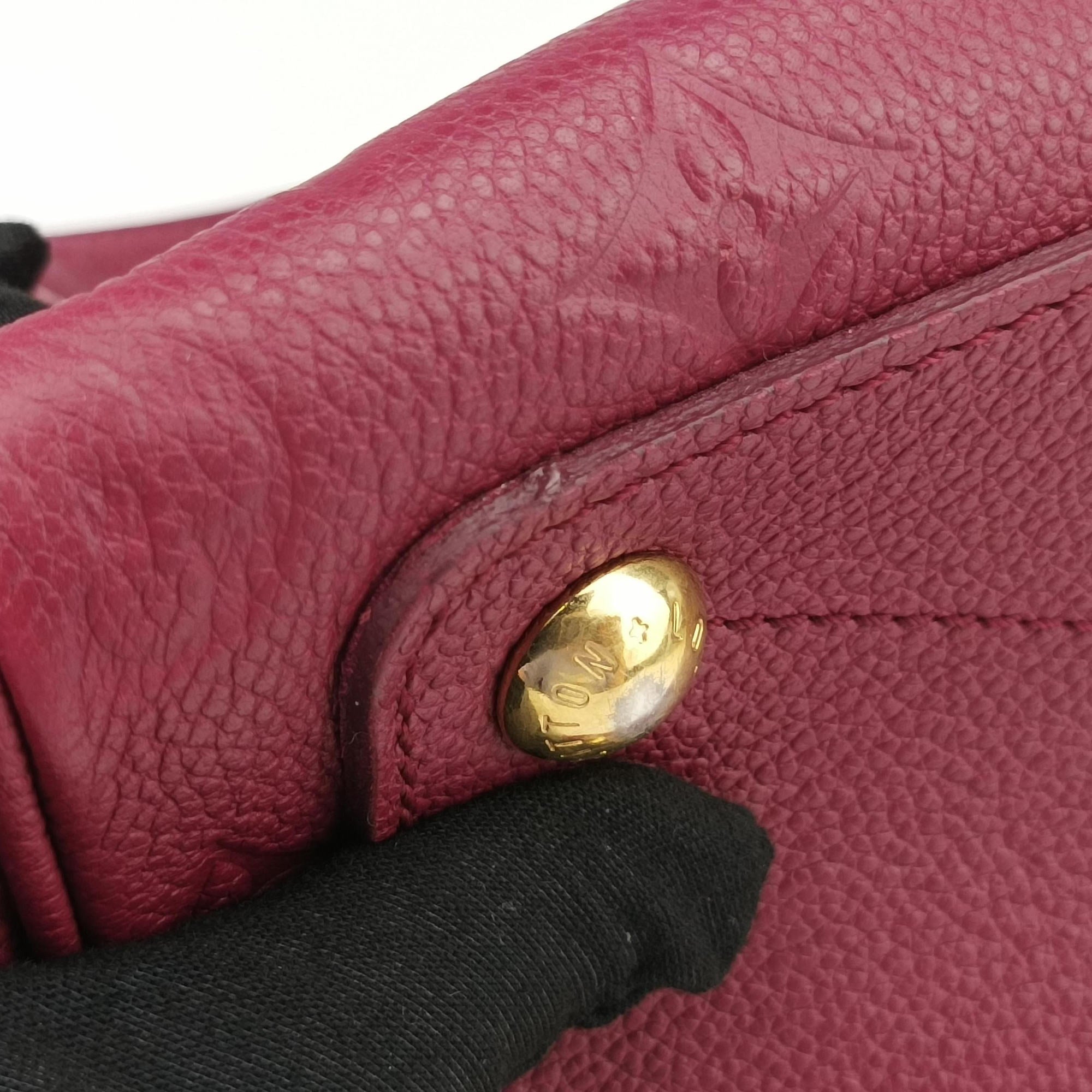 Pre-owned Louis Vuitton Speedy Bandouliere 25 Aurore Purple Monogram Empreinte M40764 handbag | stylenewstar
