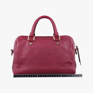 Pre-owned Louis Vuitton Speedy Bandouliere 25 Aurore Purple Monogram Empreinte M40764 handbag | stylenewstar