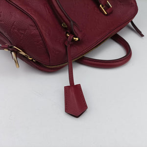 Pre-owned Louis Vuitton Speedy Bandouliere 25 Aurore Purple Monogram Empreinte M40764 handbag | stylenewstar
