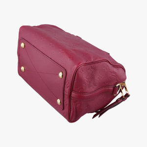 Pre-owned Louis Vuitton Speedy Bandouliere 25 Aurore Purple Monogram Empreinte M40764 handbag | stylenewstar