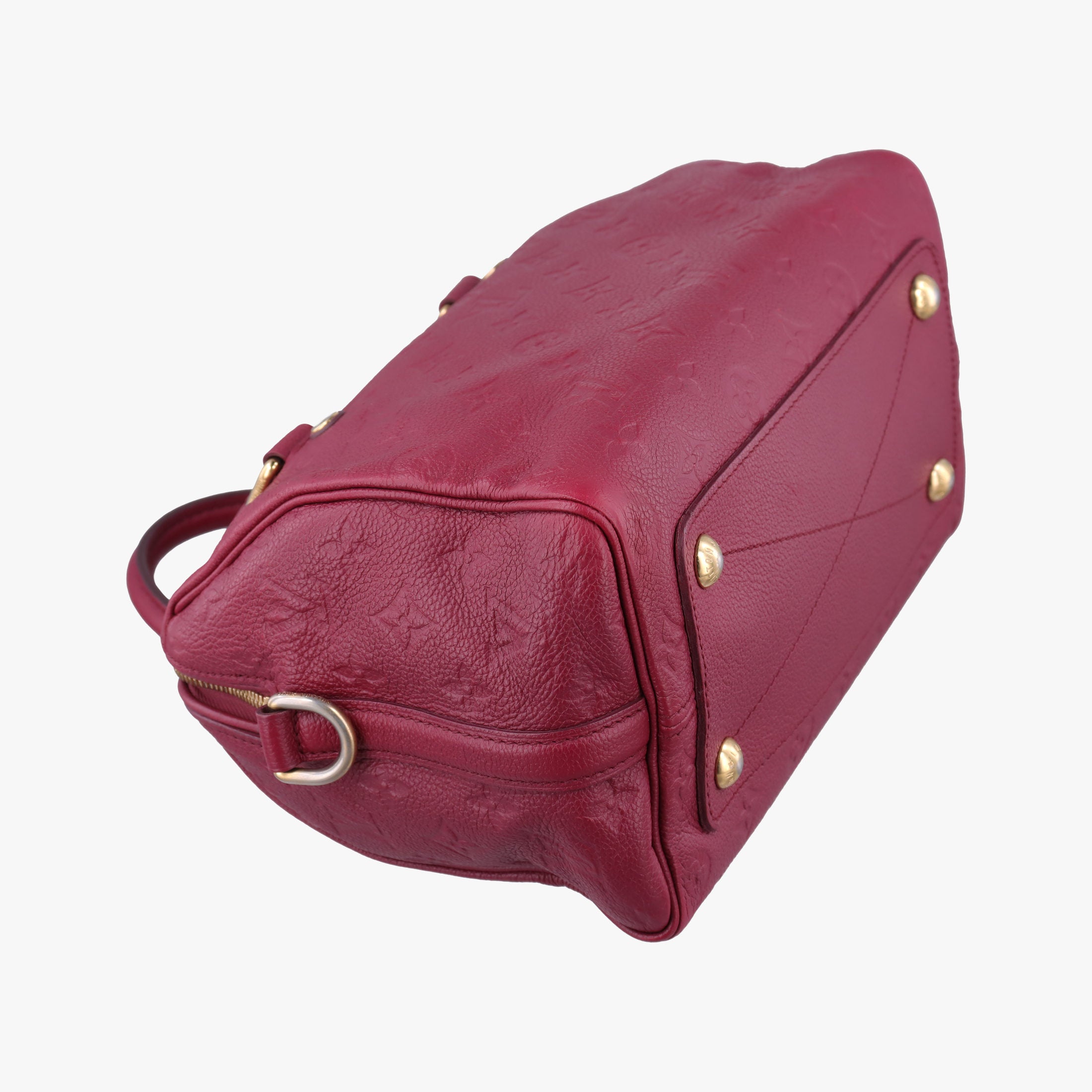 Pre-owned Louis Vuitton Speedy Bandouliere 25 Aurore Purple Monogram Empreinte M40764 handbag | stylenewstar