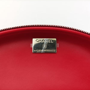 Pre-owned Chanel Coco Neige Convertible Zip Around Sunglasses Case Red Leather AP2368 handbag | stylenewstar