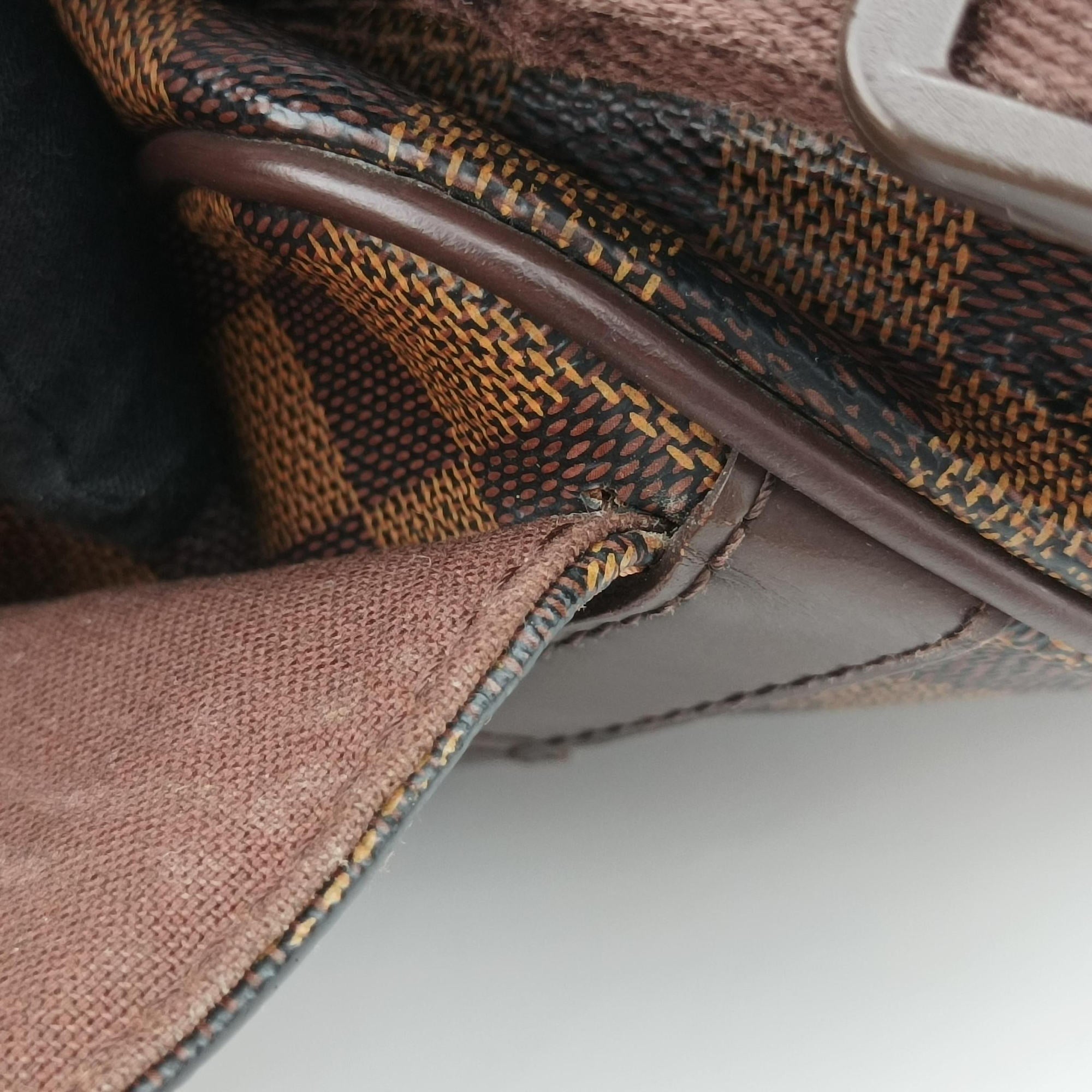 Pre-owned Louis Vuitton SHELTON EBENE Damier Canvas N41149 shoulderbag | stylenewstar