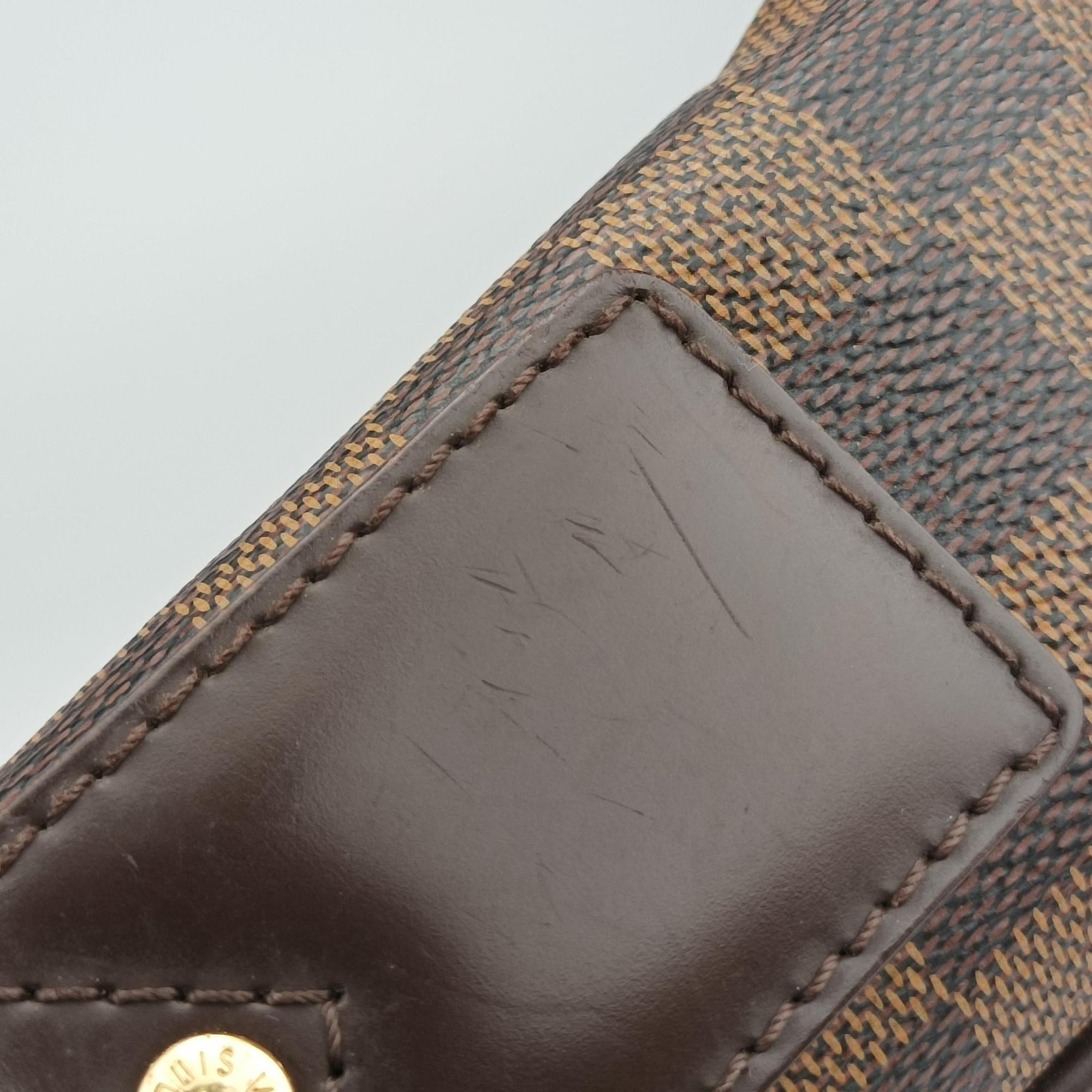 Pre-owned Louis Vuitton SHELTON EBENE Damier Canvas N41149 shoulderbag | stylenewstar