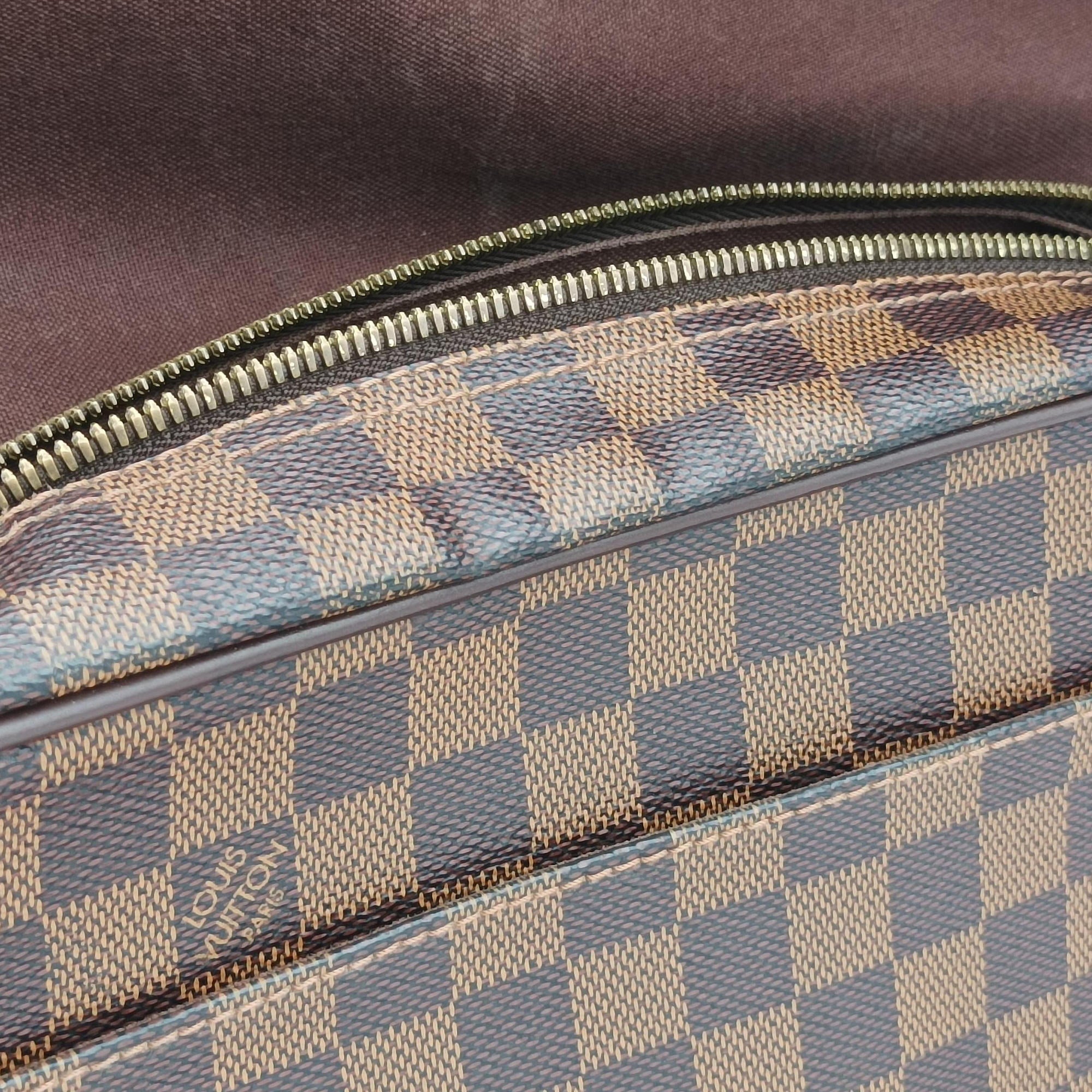Pre-owned Louis Vuitton SHELTON EBENE Damier Canvas N41149 shoulderbag | stylenewstar