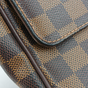 Pre-owned Louis Vuitton SHELTON EBENE Damier Canvas N41149 shoulderbag | stylenewstar