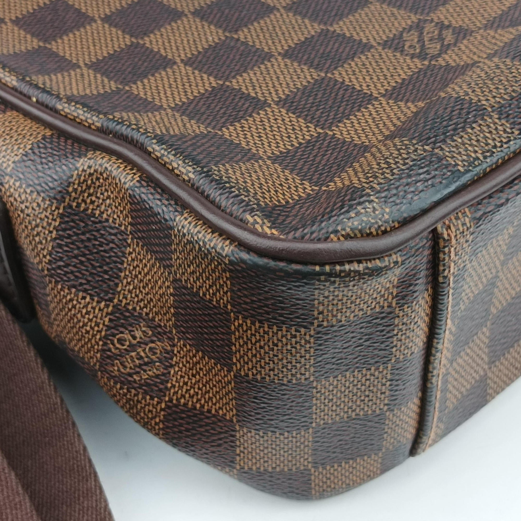 Pre-owned Louis Vuitton SHELTON EBENE Damier Canvas N41149 shoulderbag | stylenewstar