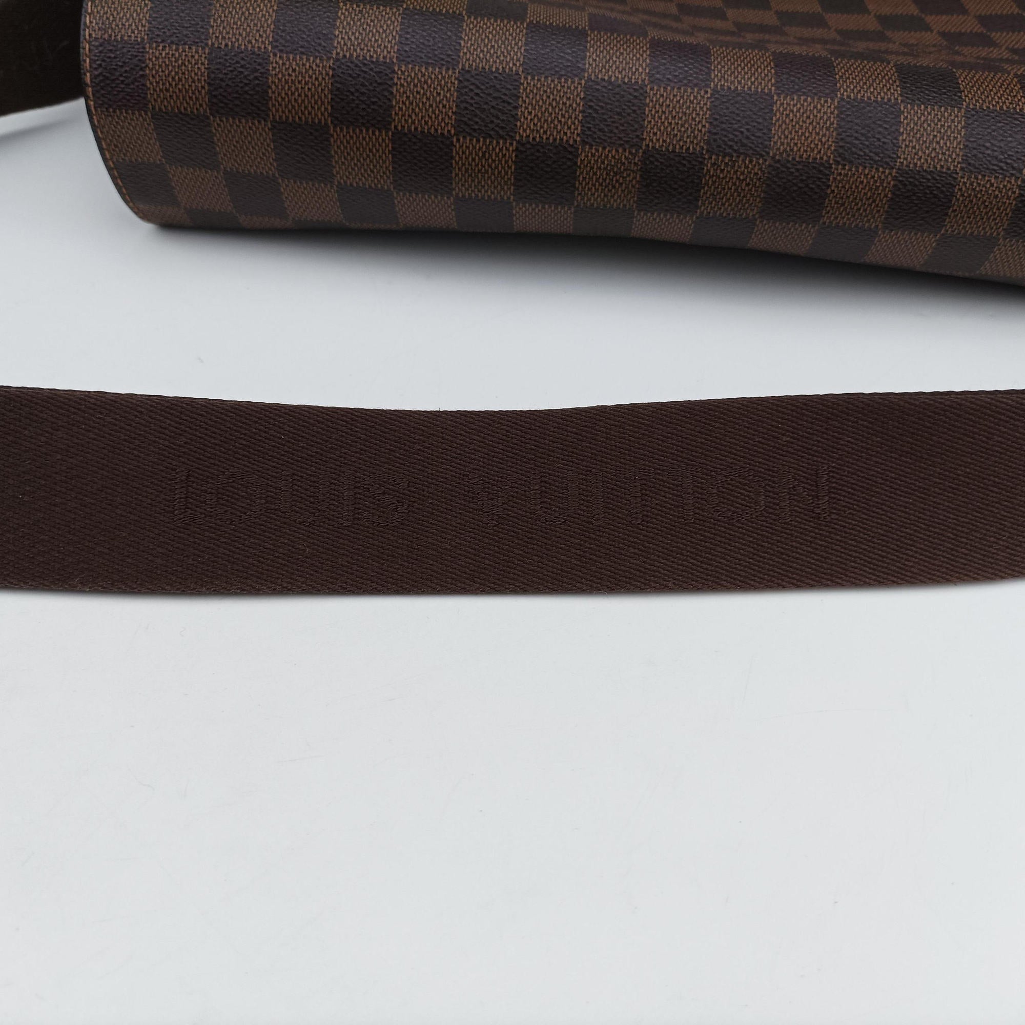 Pre-owned Louis Vuitton SHELTON EBENE Damier Canvas N41149 shoulderbag | stylenewstar