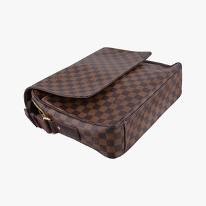 Pre-owned Louis Vuitton SHELTON EBENE Damier Canvas N41149 shoulderbag | stylenewstar