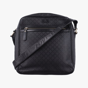 Pre-owned Gucci Diamante Black leather 201448 shoulderbag | stylenewstar