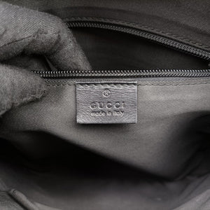 Pre-owned Gucci Diamante Black leather 201448 shoulderbag | stylenewstar