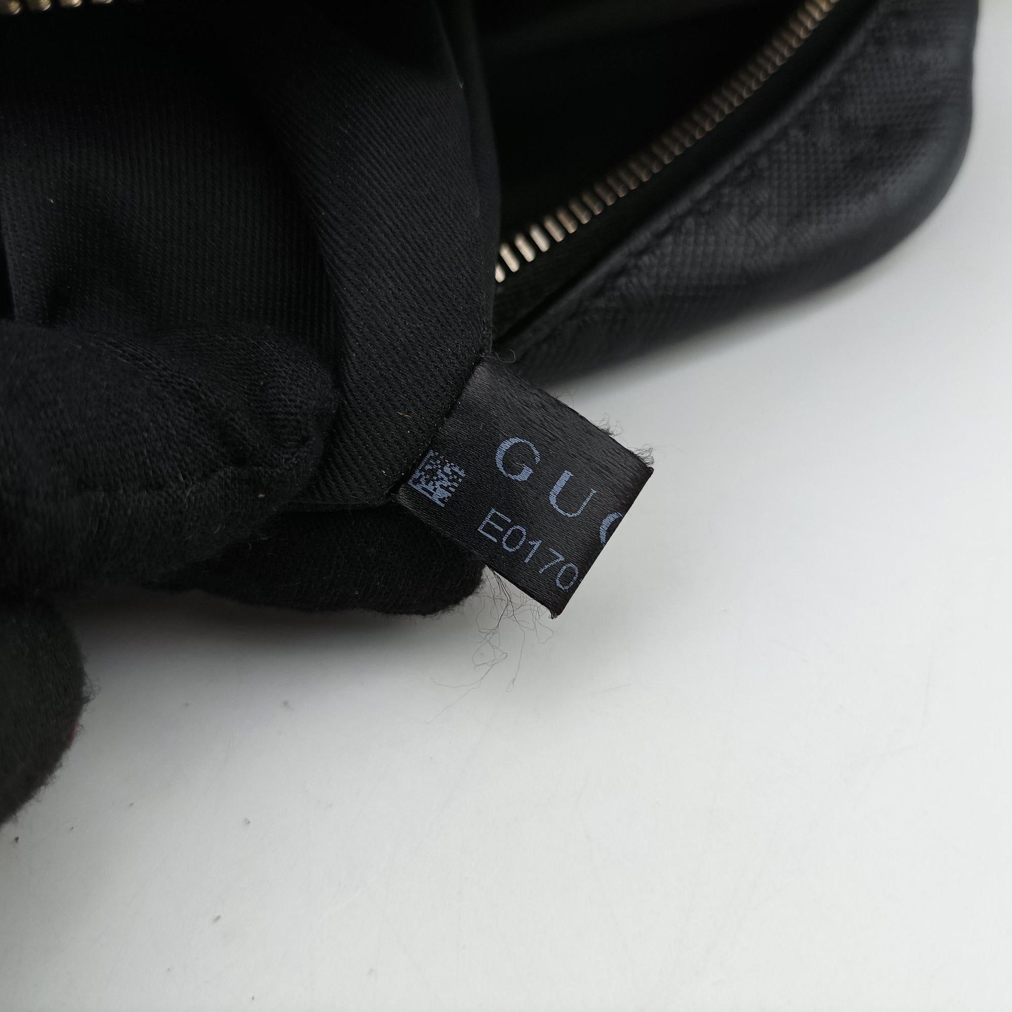 Pre-owned Gucci Diamante Black leather 201448 shoulderbag | stylenewstar
