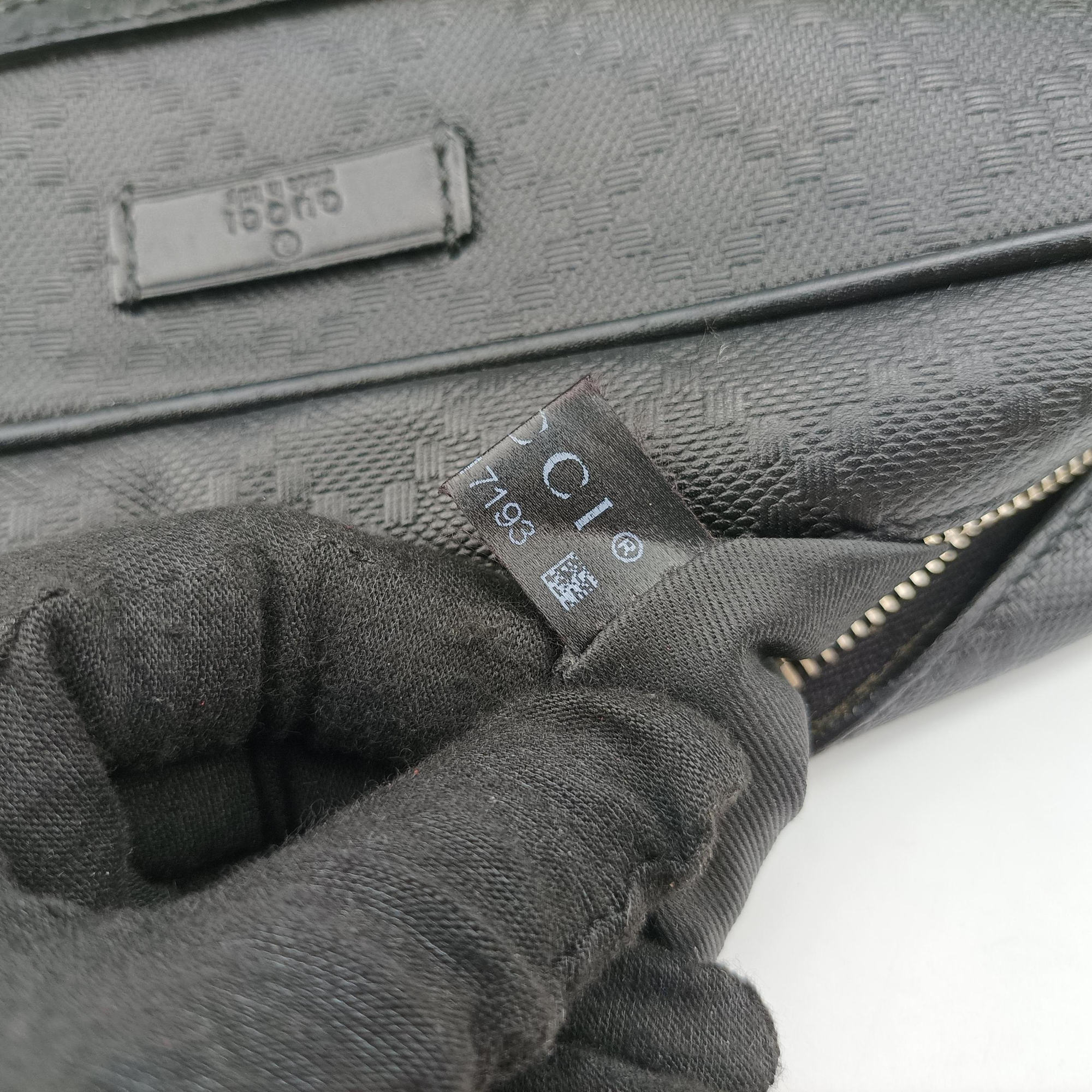 Pre-owned Gucci Diamante Black leather 201448 shoulderbag | stylenewstar