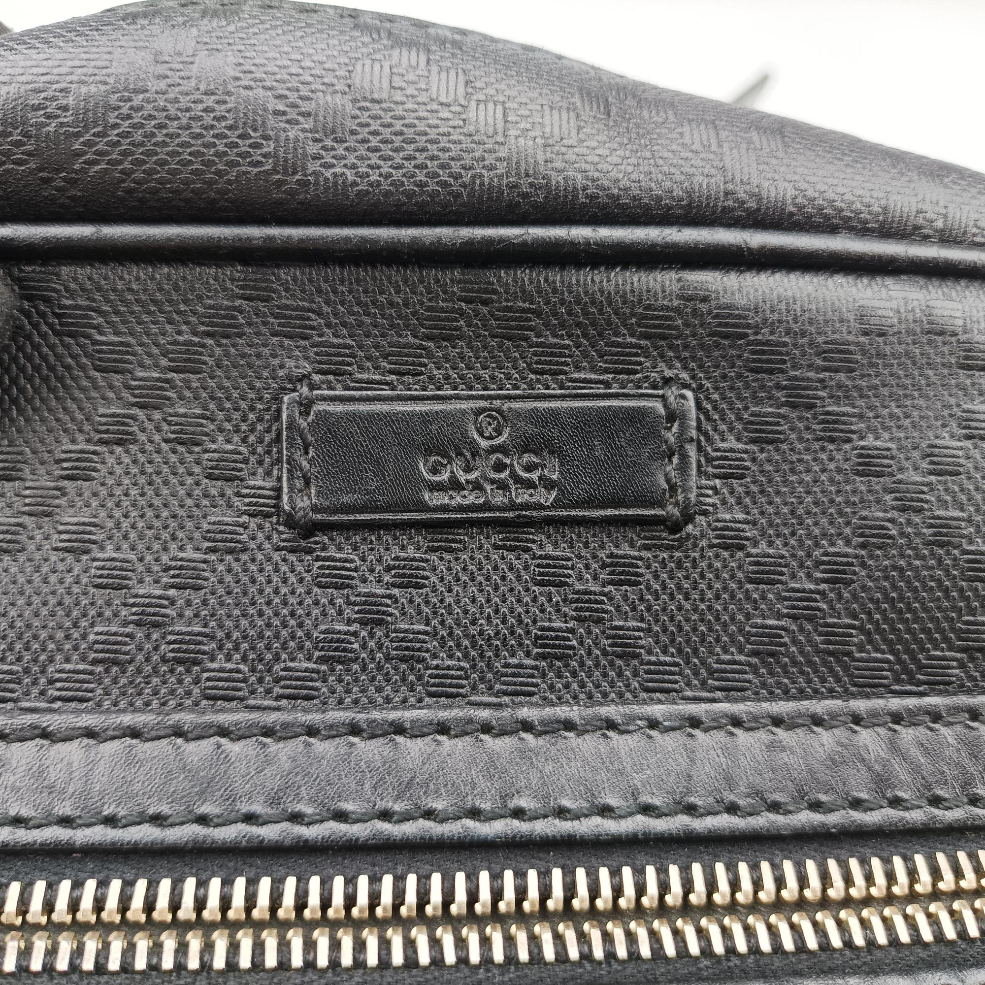 Pre-owned Gucci Diamante Black leather 201448 shoulderbag | stylenewstar