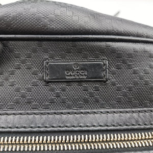 Pre-owned Gucci Diamante Black leather 201448 shoulderbag | stylenewstar