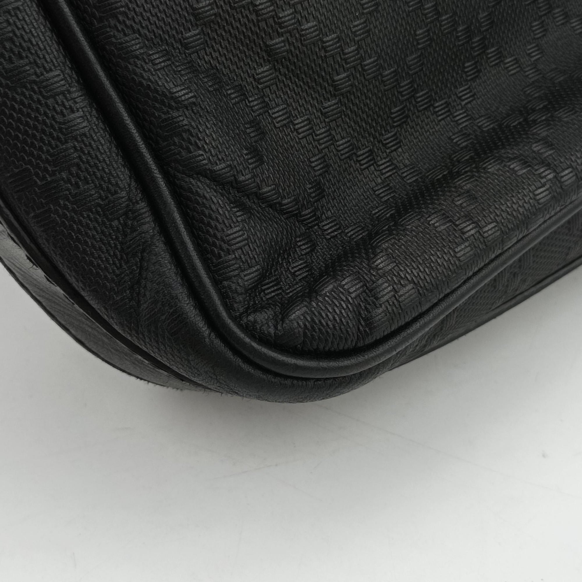 Pre-owned Gucci Diamante Black leather 201448 shoulderbag | stylenewstar