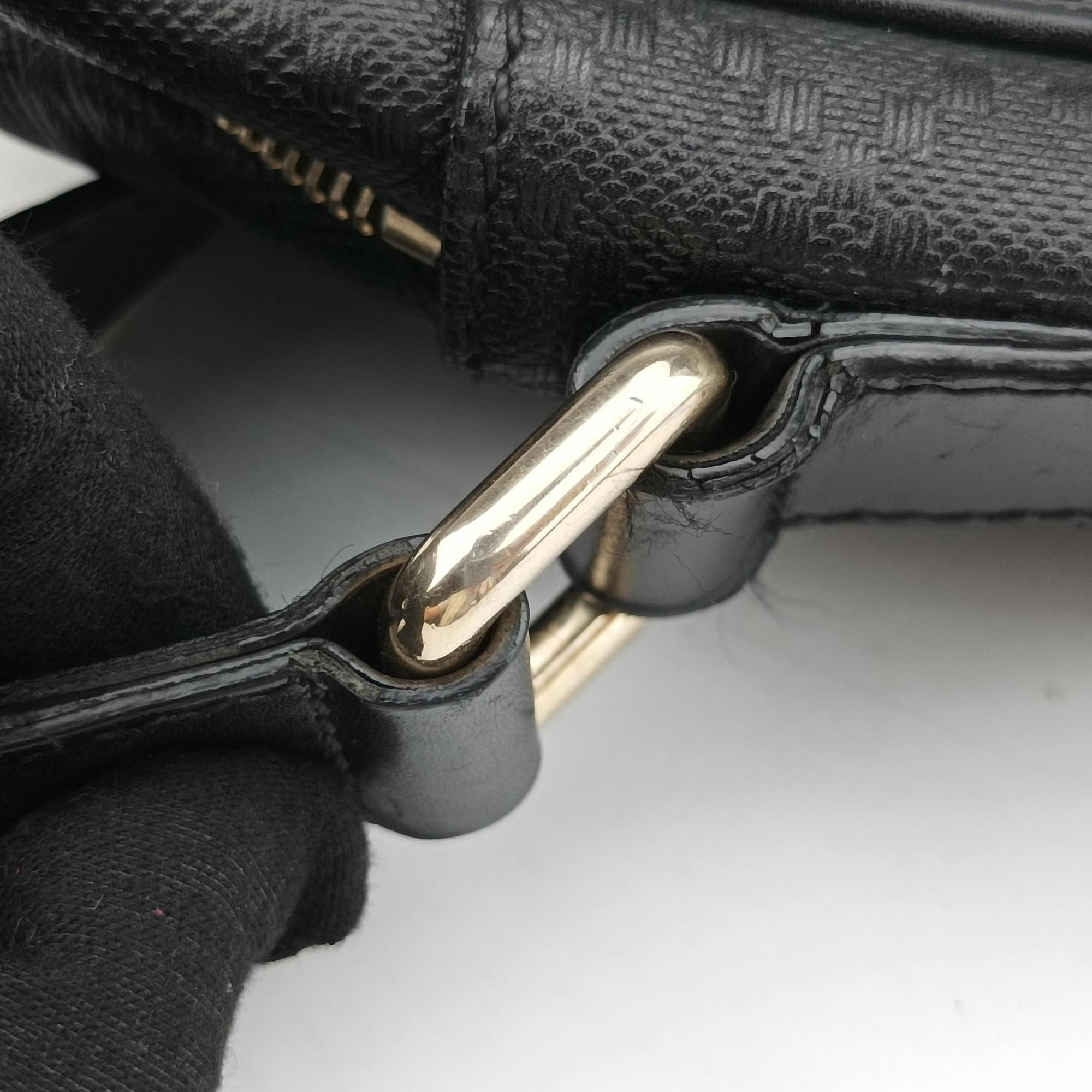 Pre-owned Gucci Diamante Black leather 201448 shoulderbag | stylenewstar
