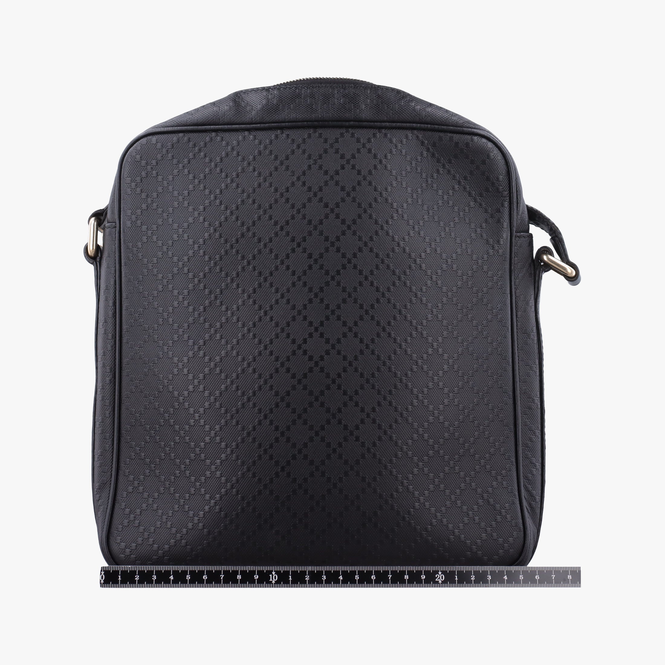 Pre-owned Gucci Diamante Black leather 201448 shoulderbag | stylenewstar