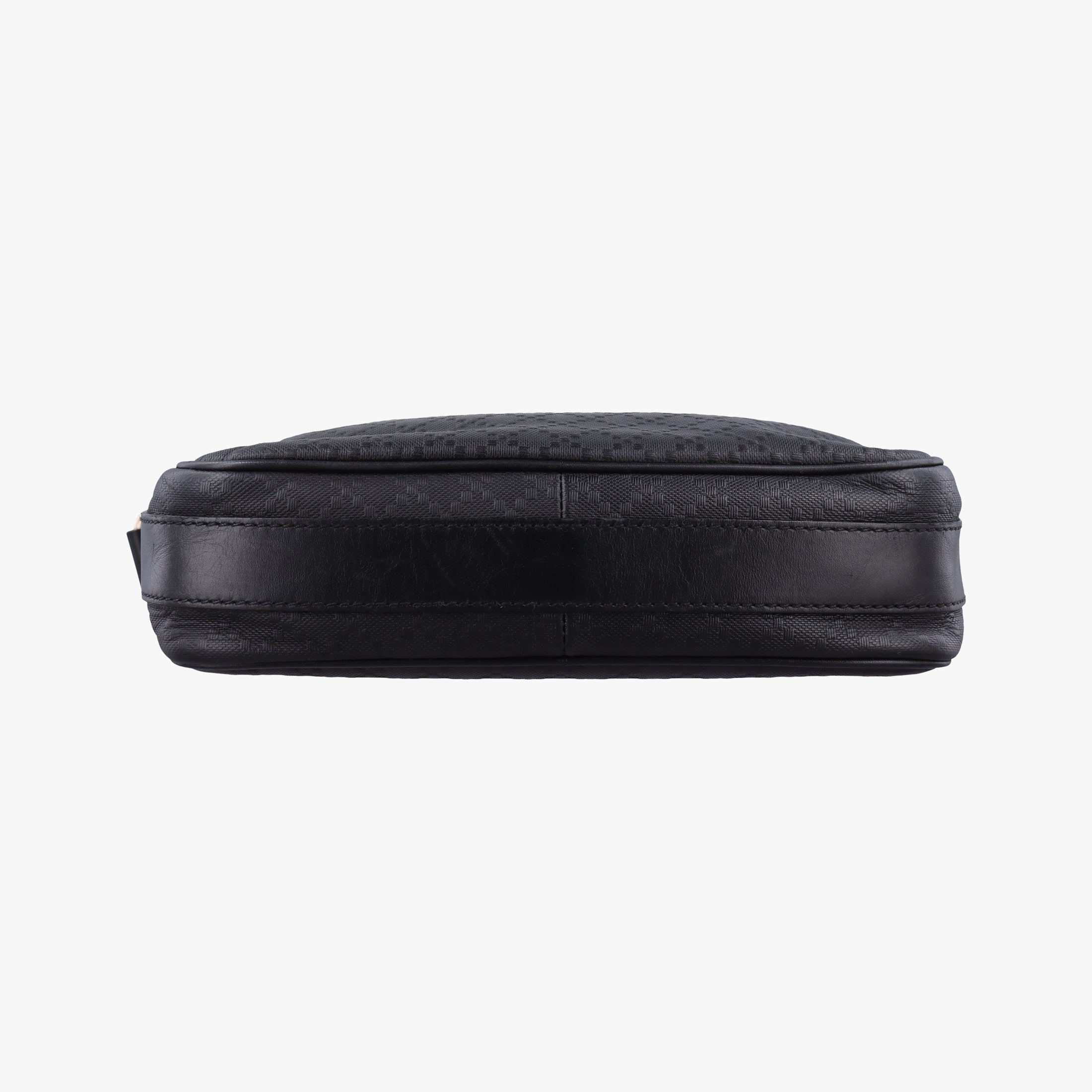 Pre-owned Gucci Diamante Black leather 201448 shoulderbag | stylenewstar