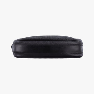 Pre-owned Gucci Diamante Black leather 201448 shoulderbag | stylenewstar