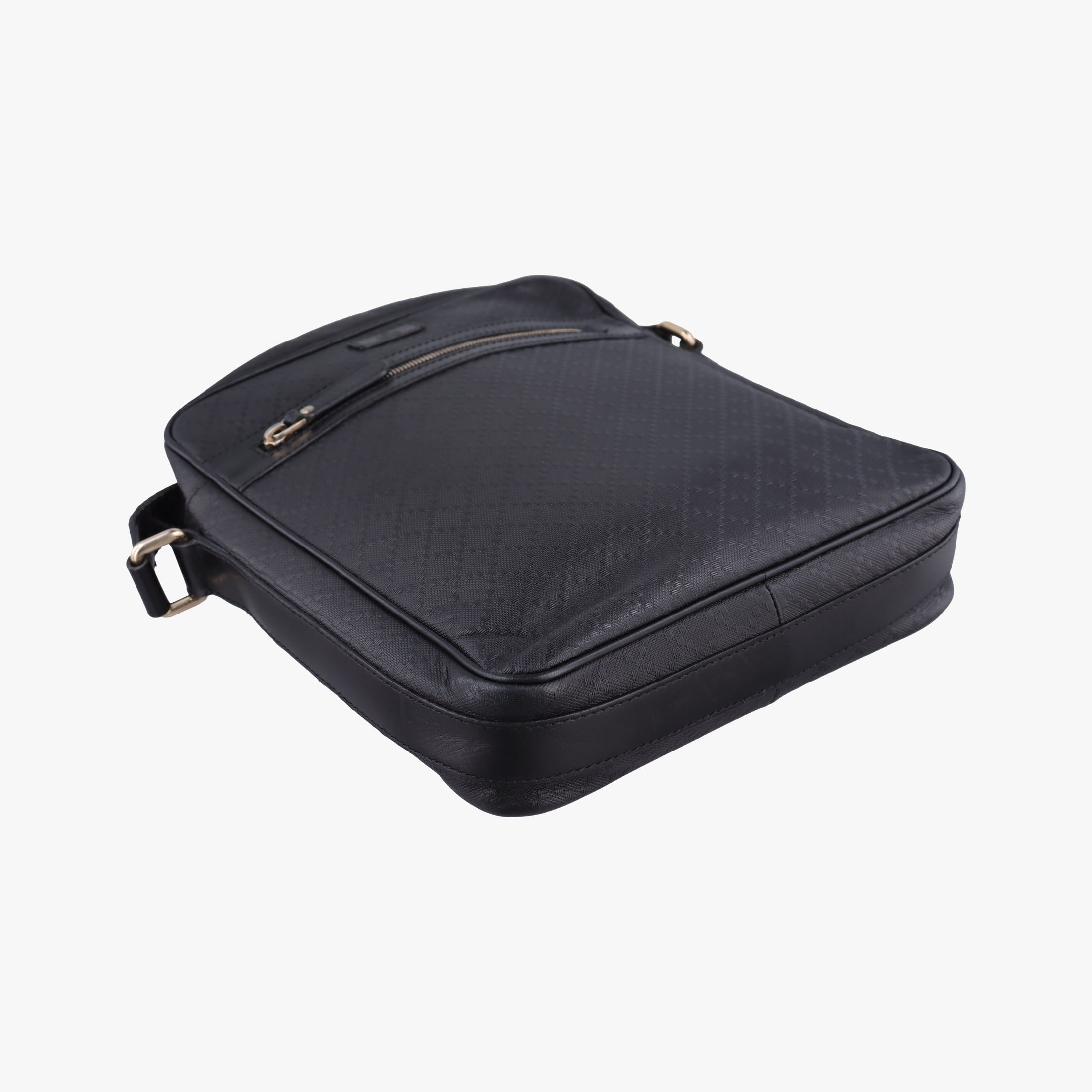 Pre-owned Gucci Diamante Black leather 201448 shoulderbag | stylenewstar