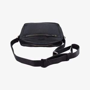Pre-owned Gucci Diamante Black leather 201448 shoulderbag | stylenewstar