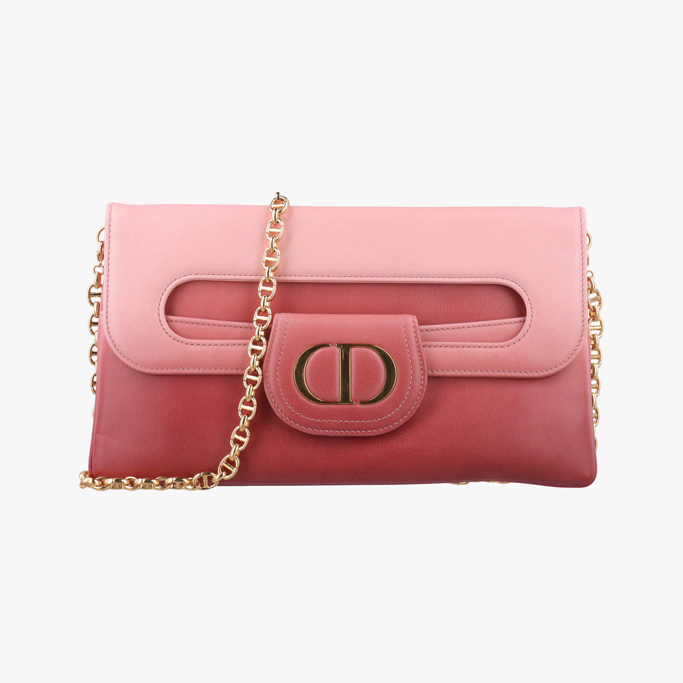 Secondhand Christian Dior Diordouble Pink Leather  shoulderbag | stylenewstar