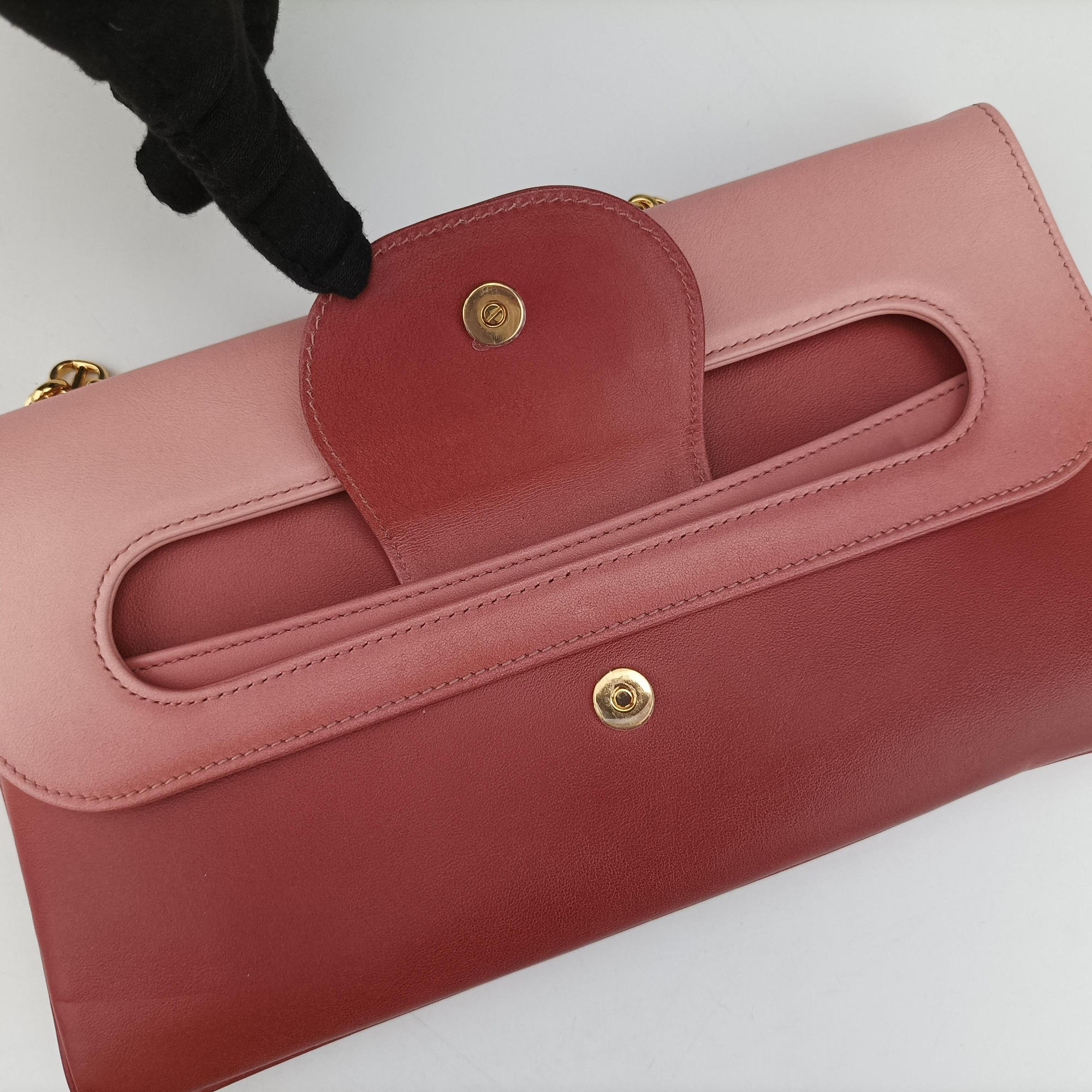 Secondhand Christian Dior Diordouble Pink Leather  shoulderbag | stylenewstar