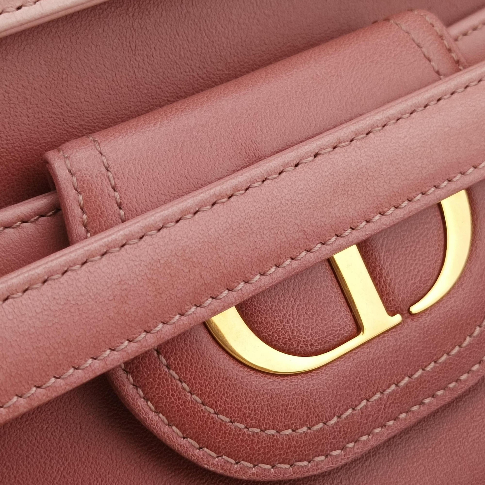 Secondhand Christian Dior Diordouble Pink Leather  shoulderbag | stylenewstar