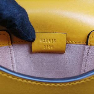Vintage Gucci Horsebit 1955 Yellow Leather 625615 shoulderbag | stylenewstar